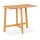 relaxdays Gartentisch natur rechteckig 80,0 x 50,0 x 73,0 cm