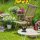 relaxdays Gartentisch weiß rund 71,5 cm  ( 10042345_0 )