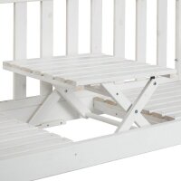 relaxdays Gartenbank 10038652_0 weiß Holz 152,0 cm