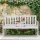 relaxdays Gartenbank 10038652_0 weiß Holz 152,0 cm