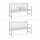 relaxdays Gartenbank 10038652_0 weiß Holz 152,0 cm