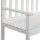 relaxdays Gartenbank 10038652_0 weiß Holz 152,0 cm