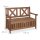 relaxdays Gartenbank 10038654_0 dunkelbraun Holz 115,0 cm