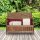 relaxdays Gartenbank 10038654_0 dunkelbraun Holz 115,0 cm