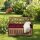relaxdays Gartenbank 10038654_0 dunkelbraun Holz 115,0 cm