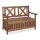 relaxdays Gartenbank 10038654_0 dunkelbraun Holz 115,0 cm