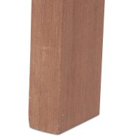 relaxdays Gartentisch braun halbrund 80,0 x 50,0 x 74,0 cm