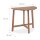 relaxdays Gartentisch braun halbrund 80,0 x 50,0 x 74,0 cm