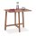 relaxdays Gartentisch braun rechteckig 80,0 x 50,0 x 73,0 cm  ( 10038660_0 )