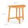 relaxdays Gartentisch natur halbrund 80,0 x 50,0 x 74,0 cm