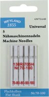 WEYLAND 1855 Nähmaschinennadeln silber Universal, 5 St.