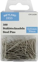 WEYLAND 1855 Stecknadeln Stahl silber, 300 St.