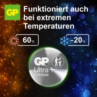 GP Knopfzellen CR2032 Lithium 3,0 V, 10 St.