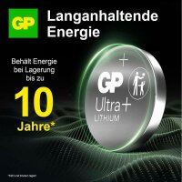 GP Knopfzellen CR2032 Lithium 3,0 V, 10 St.
