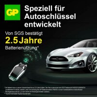GP Knopfzellen CR2032 Lithium 3,0 V, 10 St.