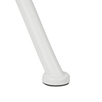 relaxdays Gartentisch weiß rund 72,0 cm