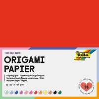 folia Faltblätter Origami Duo Uni Basic mehrfarbig...