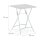relaxdays Gartentisch weiß quadratisch 59,0 x 59,0 x 74,0 cm
