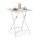 relaxdays Gartentisch weiß quadratisch 59,0 x 59,0 x 74,0 cm