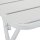 relaxdays Gartentisch weiß quadratisch 59,0 x 59,0 x 74,0 cm