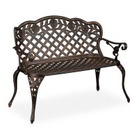 relaxdays Gartenbank 10036113_1254 braun/bronze Metall...