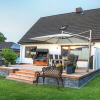 relaxdays Gartenbank 10036113_1254 braun/bronze Metall 111,5 cm  ( 10036113_1254 )