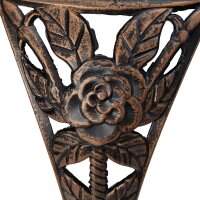 relaxdays Gartenbank 10036113_1254 braun/bronze Metall 111,5 cm  ( 10036113_1254 )