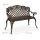 relaxdays Gartenbank 10036113_1254 braun/bronze Metall 111,5 cm  ( 10036113_1254 )
