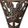 relaxdays Gartenbank 10036113_1254 braun/bronze Metall 111,5 cm  ( 10036113_1254 )