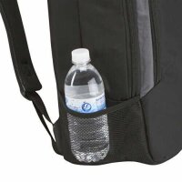 case LOGIC® Laptop-Rucksack Backpack Polyester schwarz, grau 25,2 l bis 43,2 cm (17 Zoll)