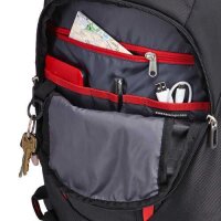 case LOGIC® Laptop-Rucksack Evolution Kunststoff schwarz, rot 29,0 l bis 40,6 cm (16 Zoll)