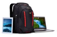 case LOGIC® Laptop-Rucksack Evolution Kunststoff schwarz, rot 29,0 l bis 40,6 cm (16 Zoll)