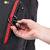 case LOGIC® Laptop-Rucksack Evolution Kunststoff schwarz, rot 29,0 l bis 40,6 cm (16 Zoll)