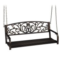 relaxdays Hängebank 10036098_1254 braun/bronze Metall 133,0 cm  ( 10036098_1254 )