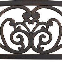 relaxdays Hängebank 10036098_1254 braun/bronze Metall 133,0 cm  ( 10036098_1254 )