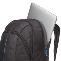 case LOGIC® Laptop-Rucksack Prevailer Polyester schwarz, blau 34,0 l bis 43,2 cm (17 Zoll)
