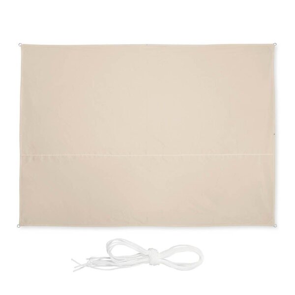 relaxdays Sonnensegel rechteckig beige 2,5 x 3,5 m