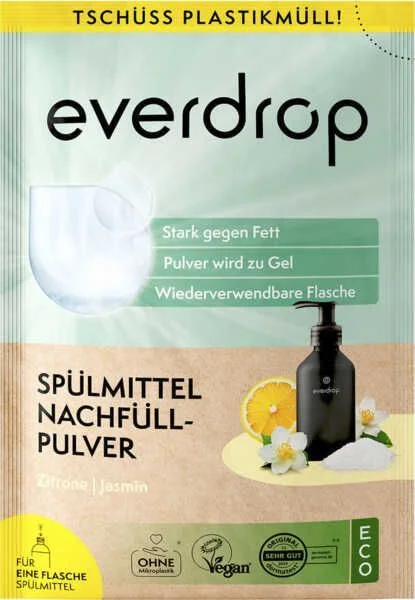 everdrop Spülmittel-Pulver, 25 g, 1 St.
