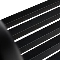 relaxdays Gartenbank 10030989_46 schwarz Metall 127,0 cm