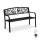 relaxdays Gartenbank 10030989_46 schwarz Metall 127,0 cm