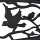relaxdays Gartenbank 10030989_46 schwarz Metall 127,0 cm