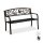 relaxdays Gartenbank 10030989_1254 braun Metall 127,0 cm  ( 10030989_1254 )