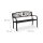 relaxdays Gartenbank 10030989_1254 braun Metall 127,0 cm