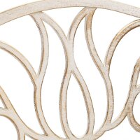 relaxdays Gartenbank 10030988_1255 weiß/bronze Metall 127,5 cm