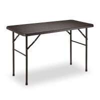 relaxdays Gartentisch braun rechteckig 120,0 x 60,0 x...