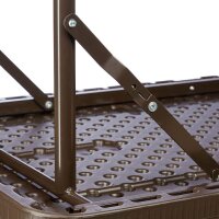 relaxdays Gartentisch braun rechteckig 120,0 x 60,0 x 74,0 cm