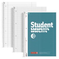 BRUNNEN Collegeblock Student DUO liniert und kariert DIN...