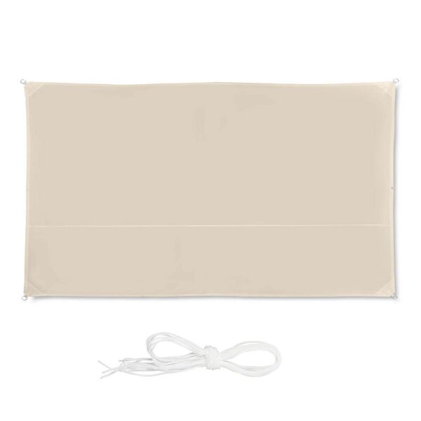 relaxdays Sonnensegel rechteckig beige 3,0 x 4,0 m  ( 10026351_980 )