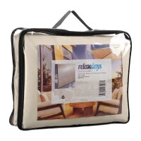 relaxdays Sonnensegel rechteckig beige 2,0 x 4,0 m
