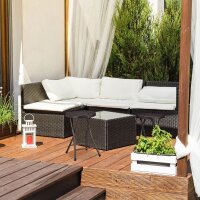 relaxdays Klapphocker BASTIAN schwarz, H: 45,0 cm